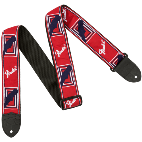 FENDER 2" MONOGRAMMED STRAP - Red/White/Blue