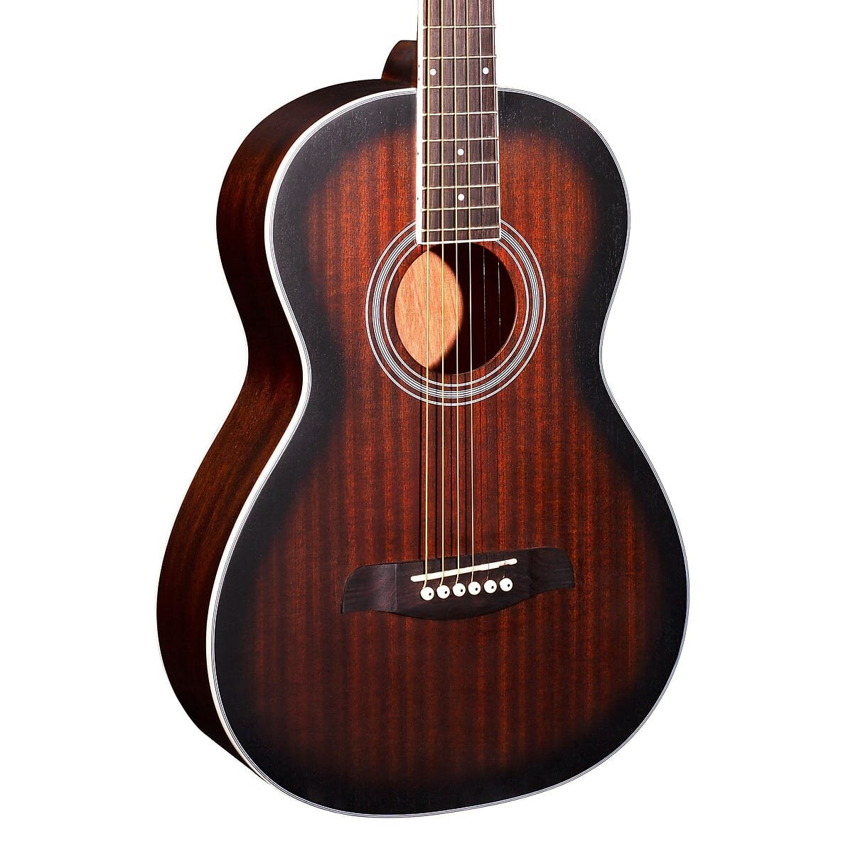 BRUNSWICK BP200 PARLOUR GUITAR - TOBACCO BURST SATIN