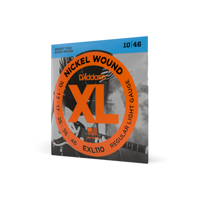 D'addario EXL110 Regular Light Gauge 10-46 Electric Guitar Strings