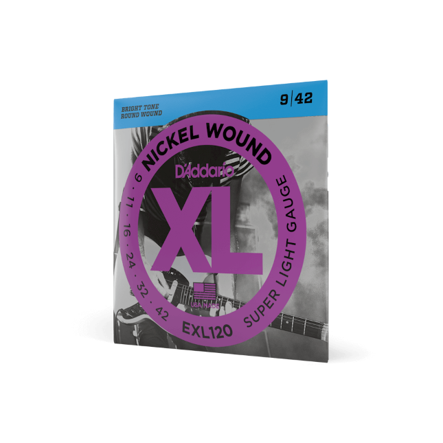 D'addario EXL120 Super Light 9-42 Gauge Electric Guitar Strings