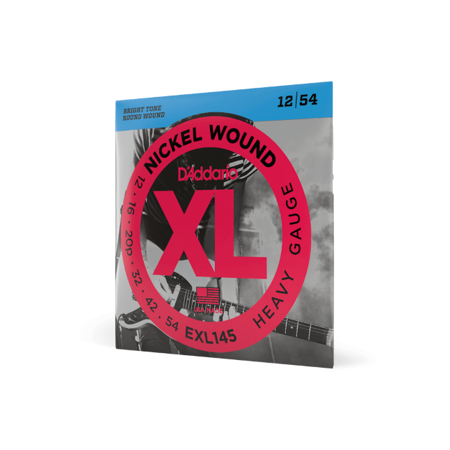 D'Addario EXL145 Nickel Wound, Heavy Gauge 12-54 Electric Guitar Strings