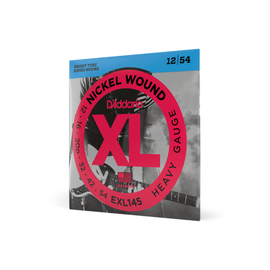 D'Addario EXL145 Nickel Wound, Heavy Gauge 12-54 Electric Guitar Strings