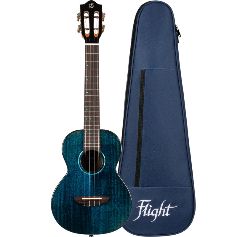 Flight Iris Tinta Tenor Ukulele ~ Transparent Blue
