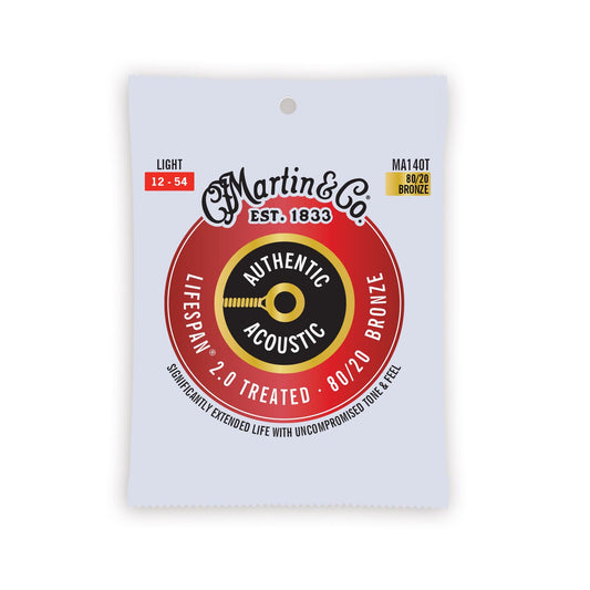 Martin Authentic Acoustic Lifespan® 2.0 Strings 80/20 Bronze - Light 12-54