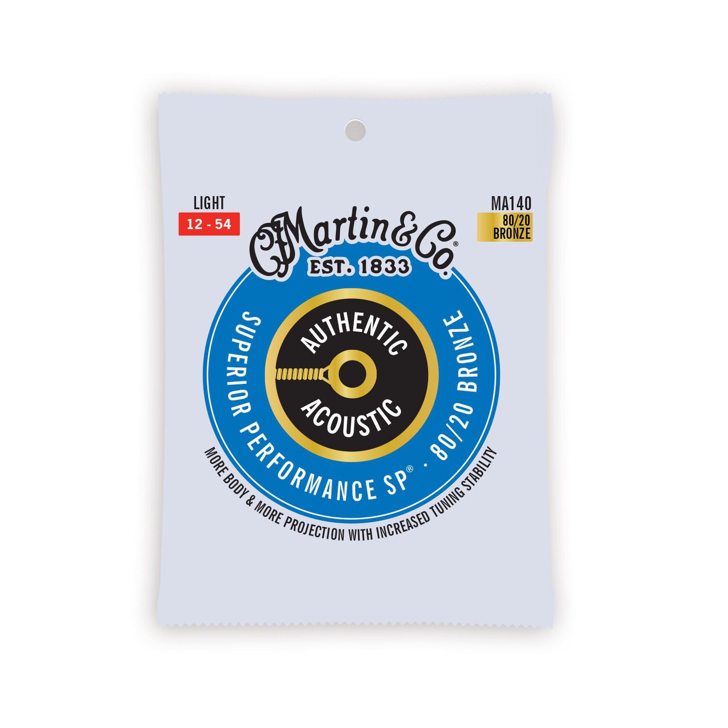 Martin Authentic Acoustic Strings SP 80/20 Bronze - Light 12-54
