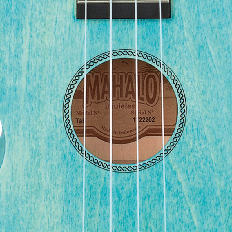 Mahalo Island Concert Ukulele - Aqua Blue