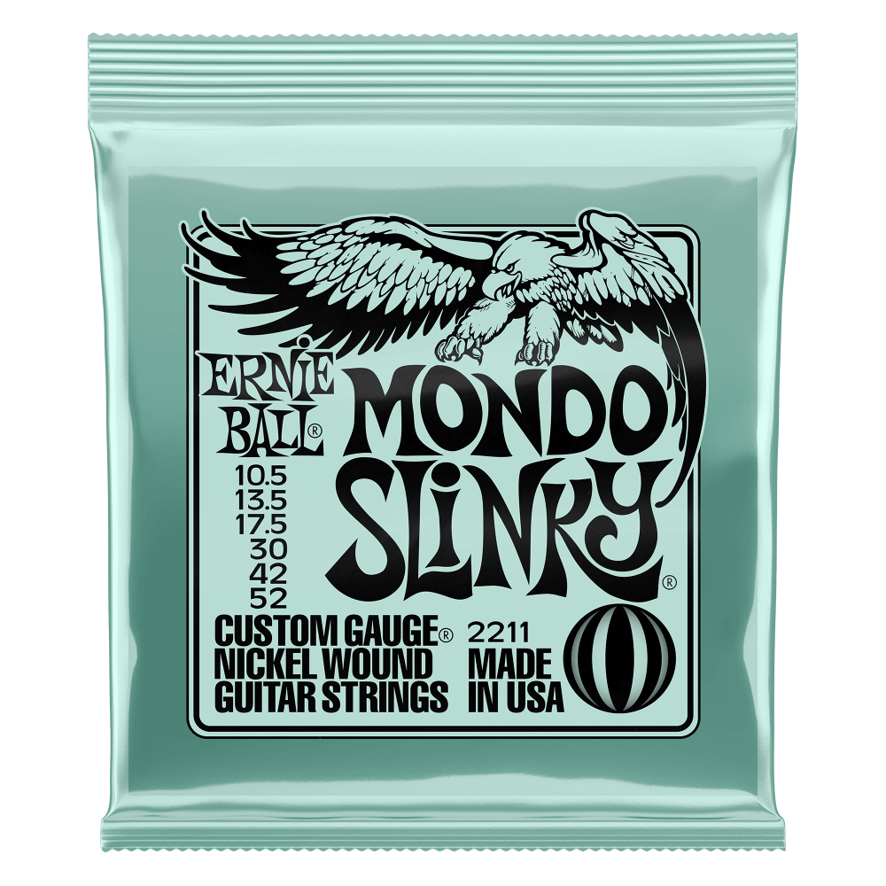 ERNIE BALL MONDO SLINKY NICKEL WOUND ELECTRIC GUITAR STRINGS 10.5 - 52 GAUGE