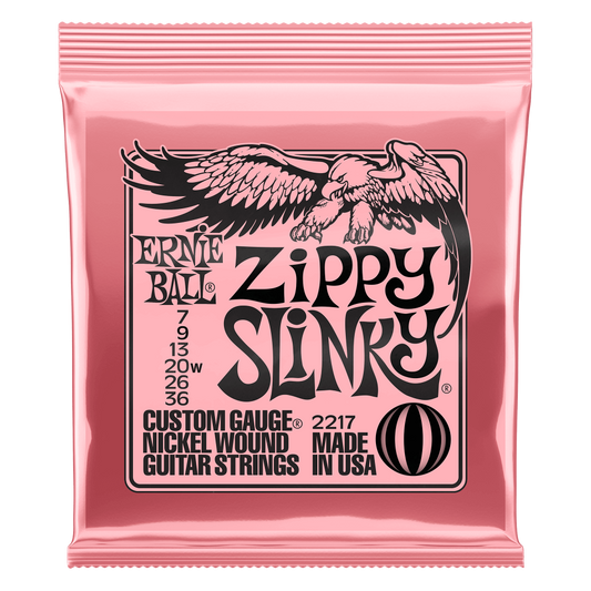 Ernie Ball Zippy Slinky Nickel Wound Electric Guitar Strings - 7-36 Gauge