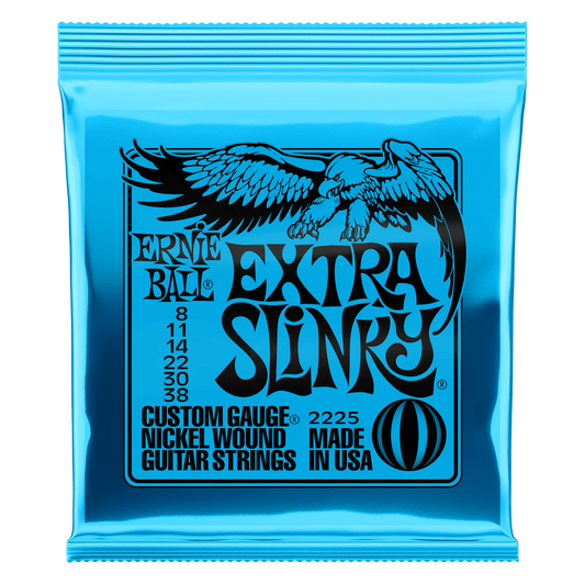 Ernie Ball Extra Slinky Nickel Wound Electric Guitar Strings - 8-38 Gauge