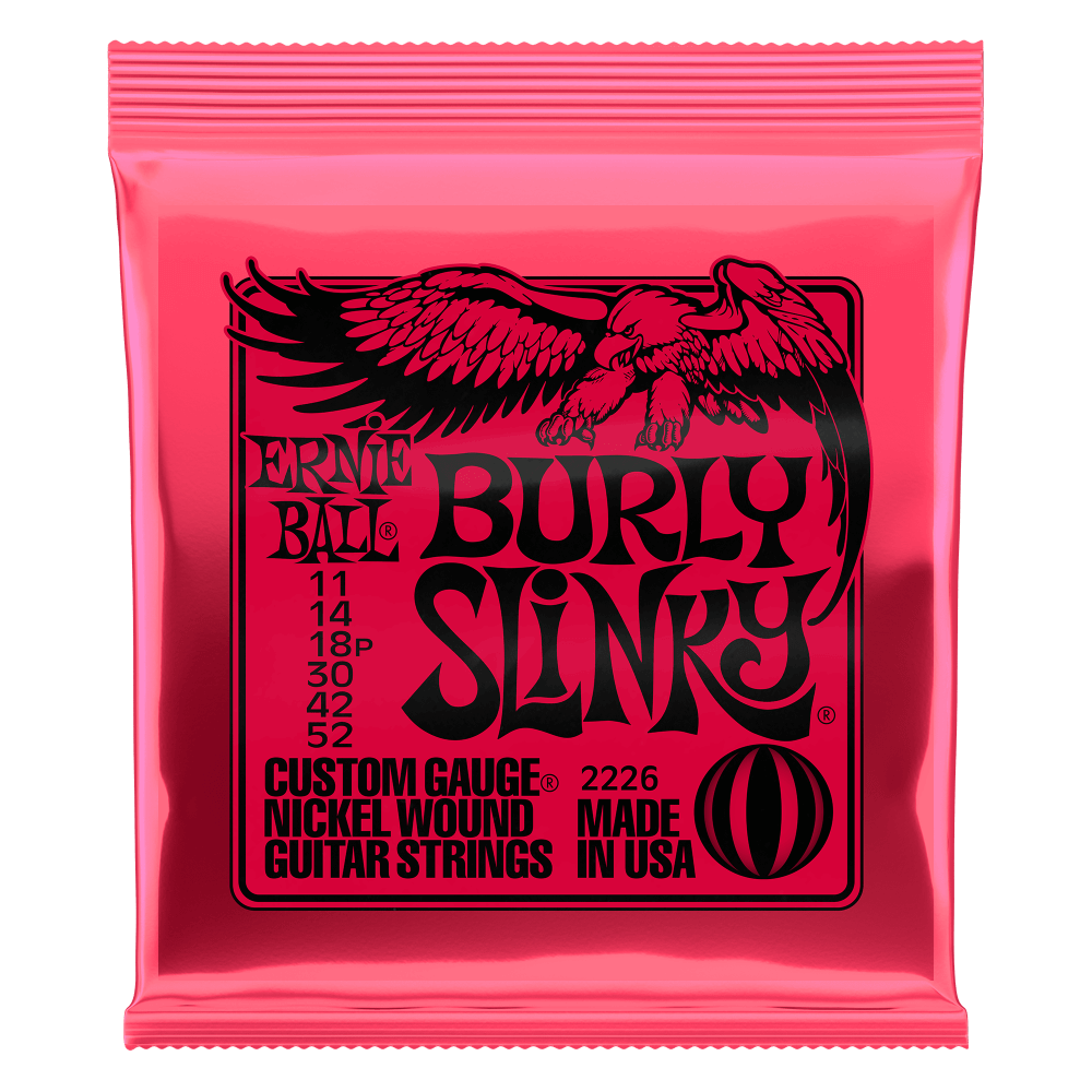 Ernie Ball Burly Slinky Nickel wound Electric Guitar Strings - 11-52 Gauge