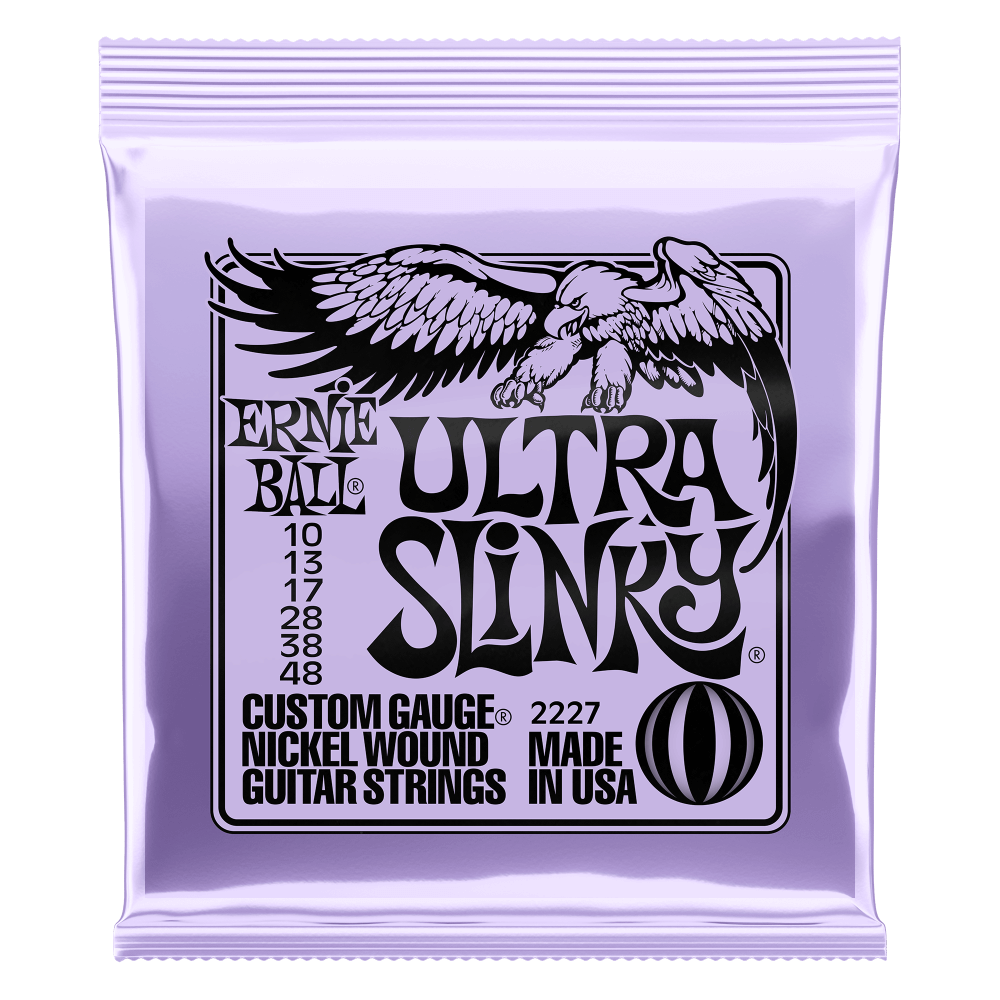 Ernie Ball Ultra Slinky Nickel Wound Electric Guitar Strings - 10-48 Gauge
