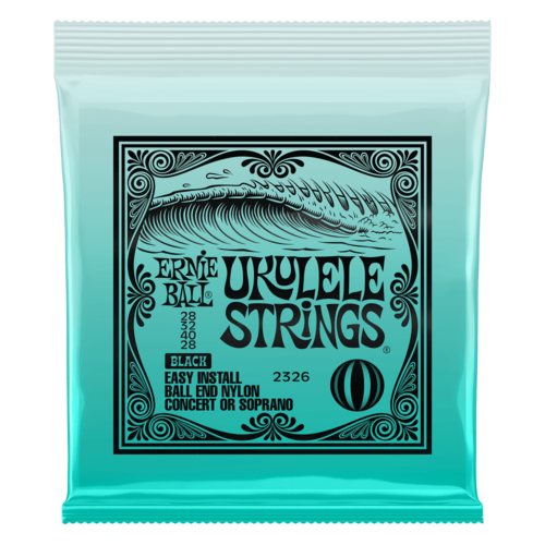 Ernie Ball Ukulele Ball End Nylon Strings - Black