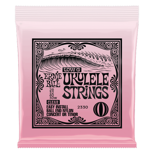 Ernie Ball LOW G UKE STRINGS - CLEAR