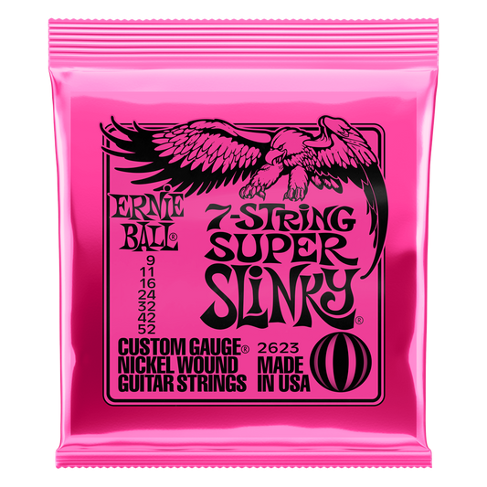 ERNIE BALL 7 STRING SUPER SLINKY SET 9-52 GAUGE