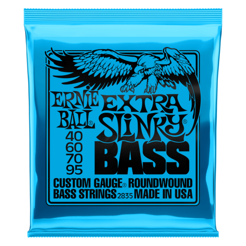 Ernie Ball Extra Slinky Nickel Wound Electric Bass Strings - 40-95 Gauge