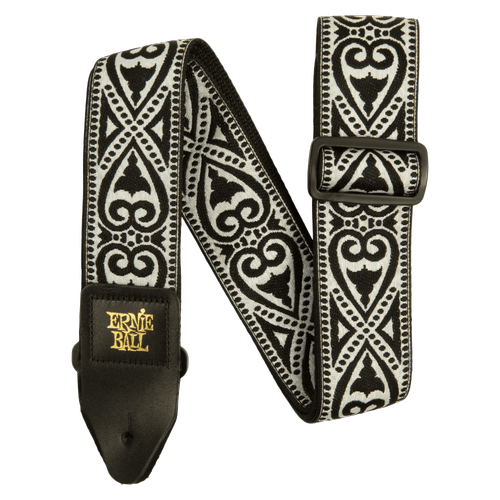ERNIE BALL BLACK HEART JACQUARD GUITAR STRAP