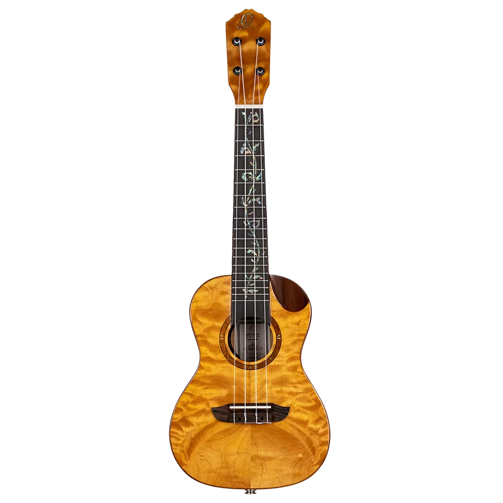 Ortega RUET-QMA Elite Series Concert Ukulele ~ Quilted Maple