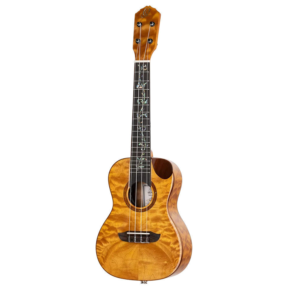 Ortega RUET-QMA Elite Series Concert Ukulele ~ Quilted Maple