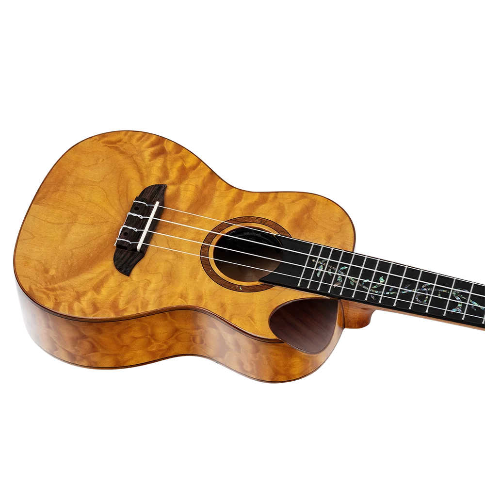 Ortega RUET-QMA Elite Series Concert Ukulele ~ Quilted Maple