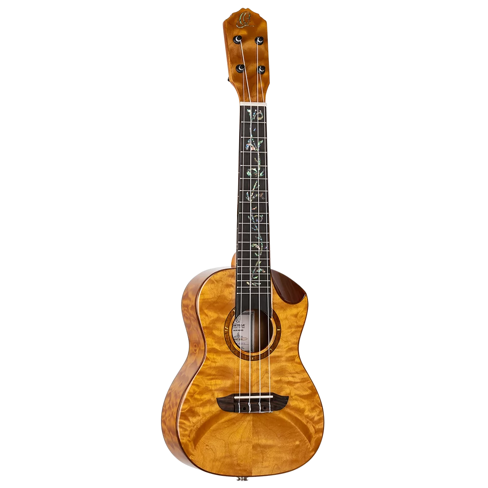 Ortega RUET-QMA Elite Series Concert Ukulele ~ Quilted Maple