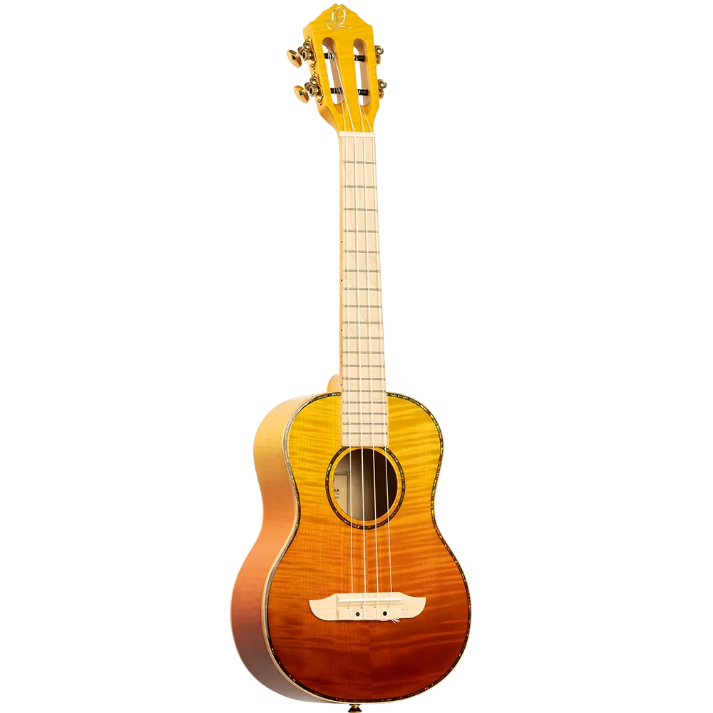 Ortega RUPR-TQB Prism Series Tenor Ukulele ~ Tequila Burst Fade