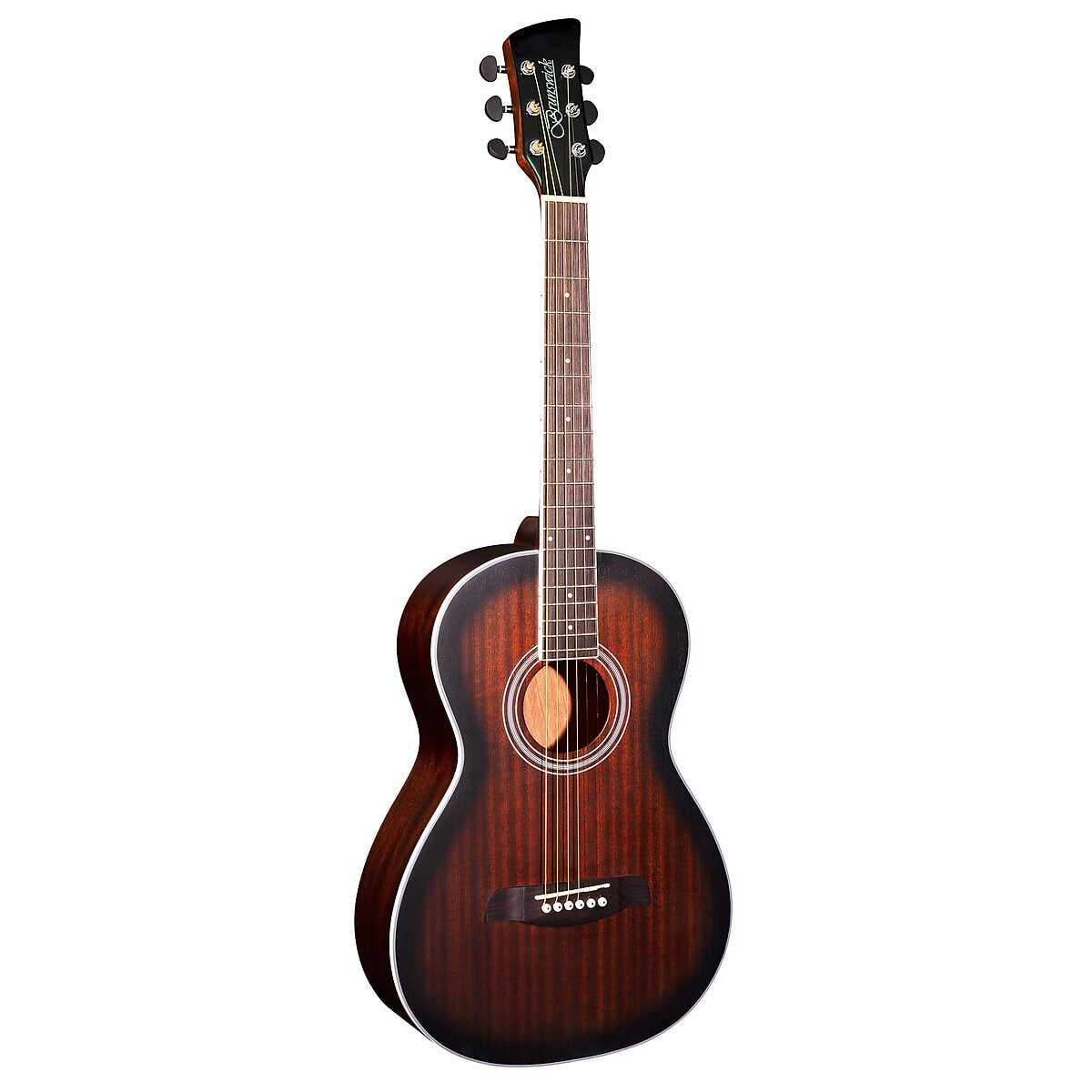 BRUNSWICK BP200 PARLOUR GUITAR - TOBACCO BURST SATIN