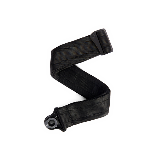 D'addario Auto Lock Nylon Guitar Strap ~ Black