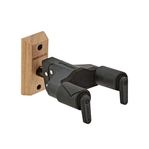 HERCULES AUTO GRIP SYSTEM GUITAR HANGER - WOOD BASE