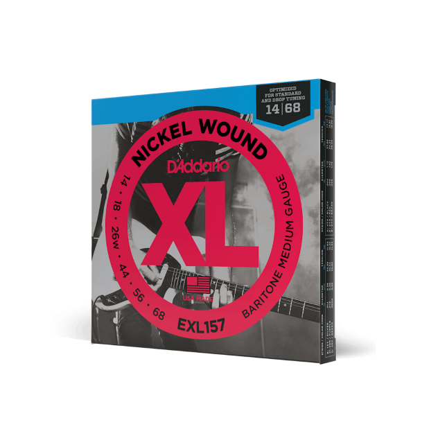 D'addario EXL157 Nickel Wound Baritone 14-68 Gauge Electric Guitar Strings
