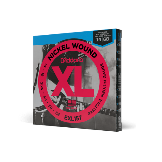 D'addario EXL157 Nickel Wound Baritone 14-68 Gauge Electric Guitar Strings