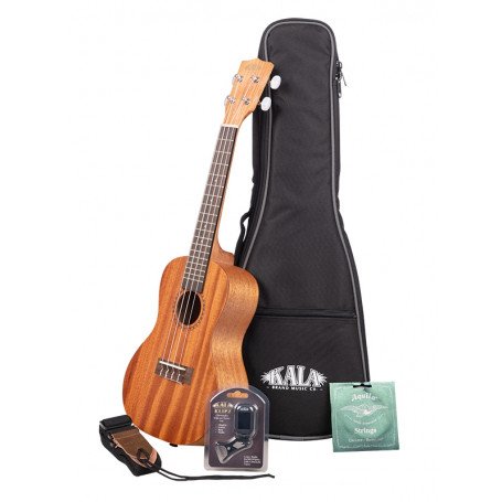 KALA KA-15S Mahogany Soprano Uke Bundle