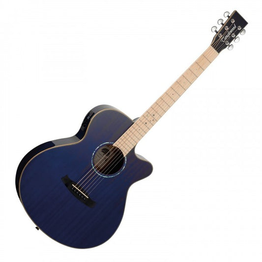TANGLEWOOD TW4CE WINTERLEAF BLONDE ELECTRO ACOUSTIC - AQUAMARINE BLUE GLOSS
