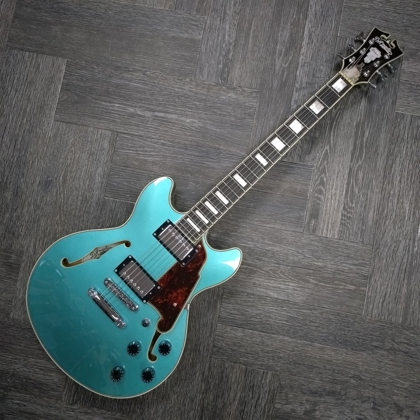 D'Angelico Premier Mini DC ~ Ocean Turquoise [2022]