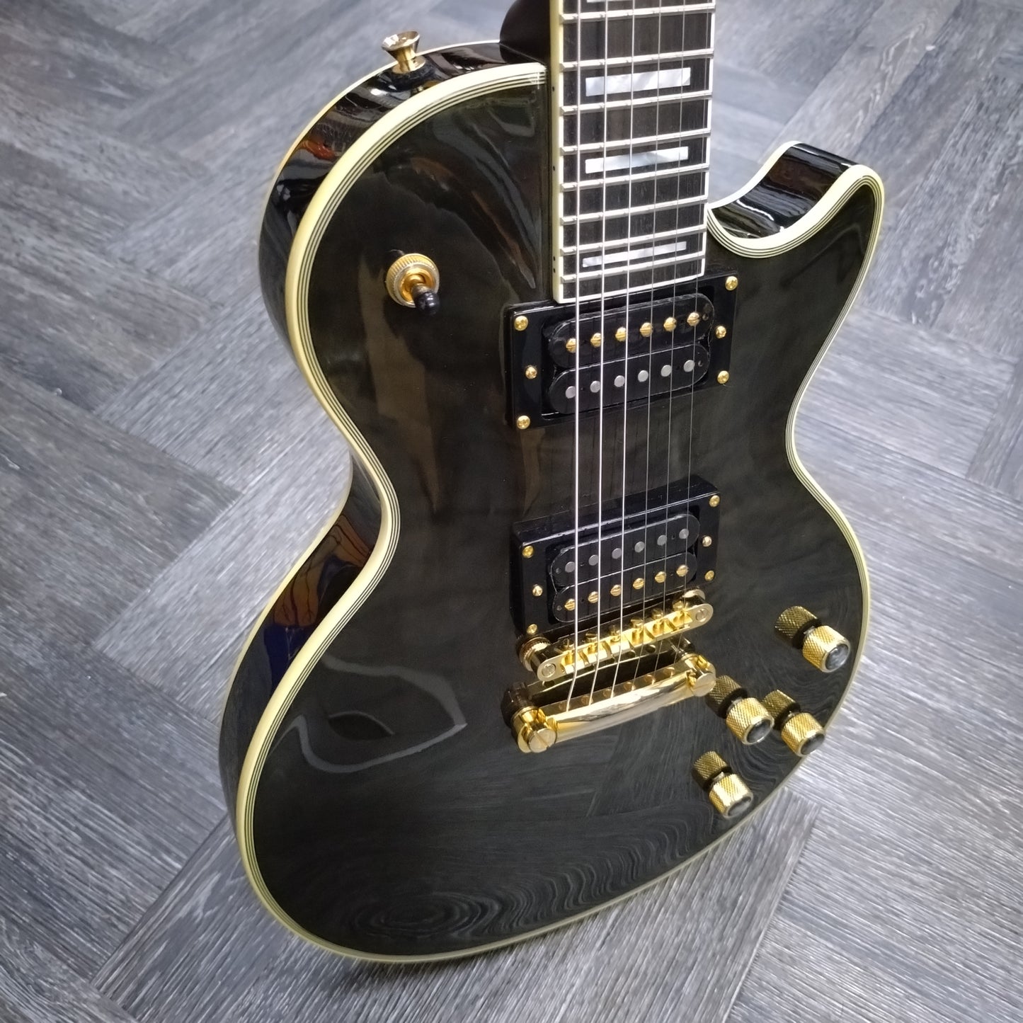Epiphone Les Paul Custom Prophecy Plus GX ~ Midnight Ebony [2018]
