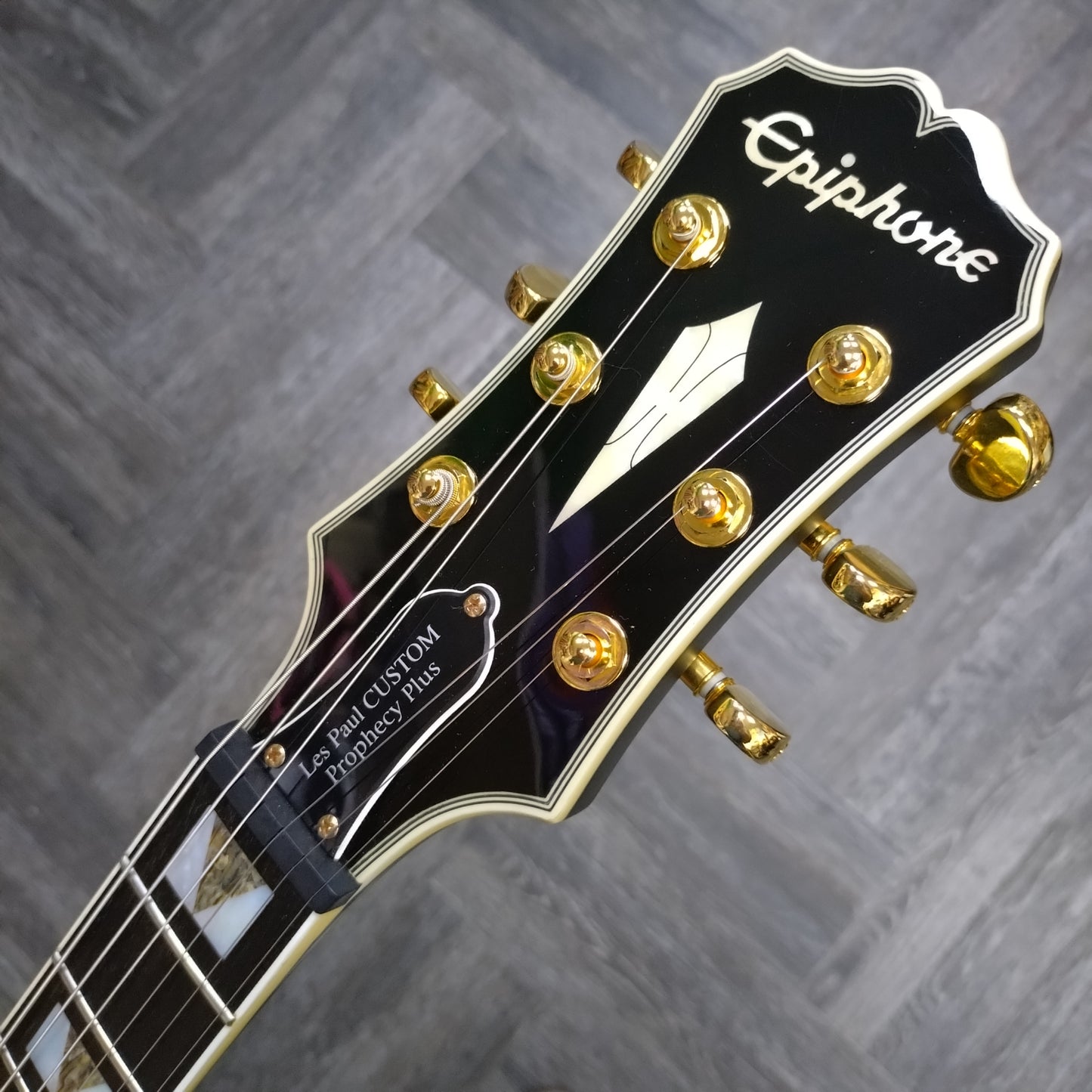Epiphone Les Paul Custom Prophecy Plus GX ~ Midnight Ebony [2018]