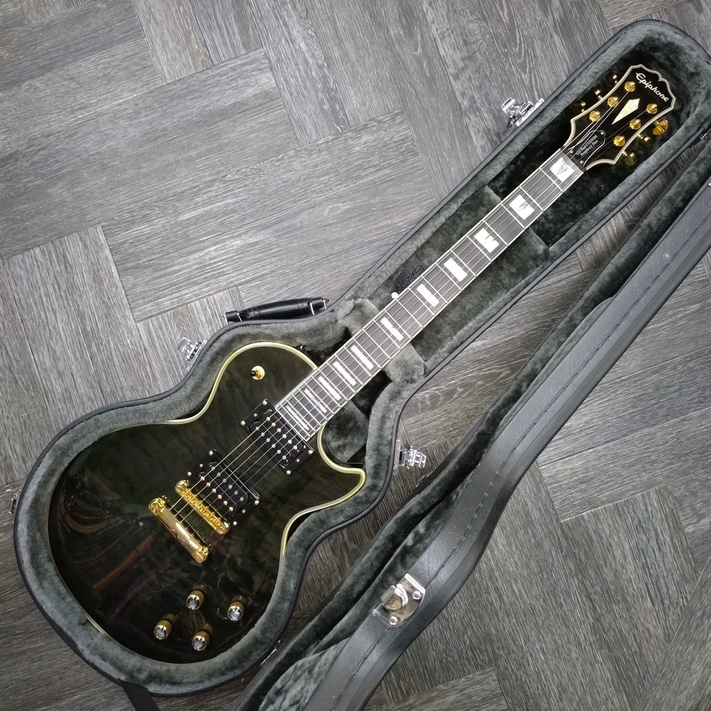 Epiphone Les Paul Custom Prophecy Plus GX ~ Midnight Ebony [2018]