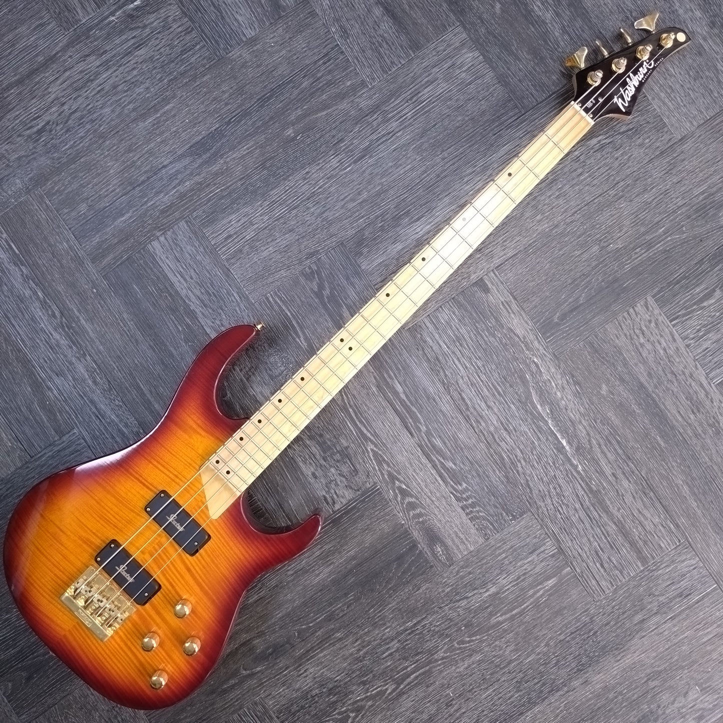 Washburn MB-8 Mercury Bass ~ Flame Vintage Sunburst  [1992]