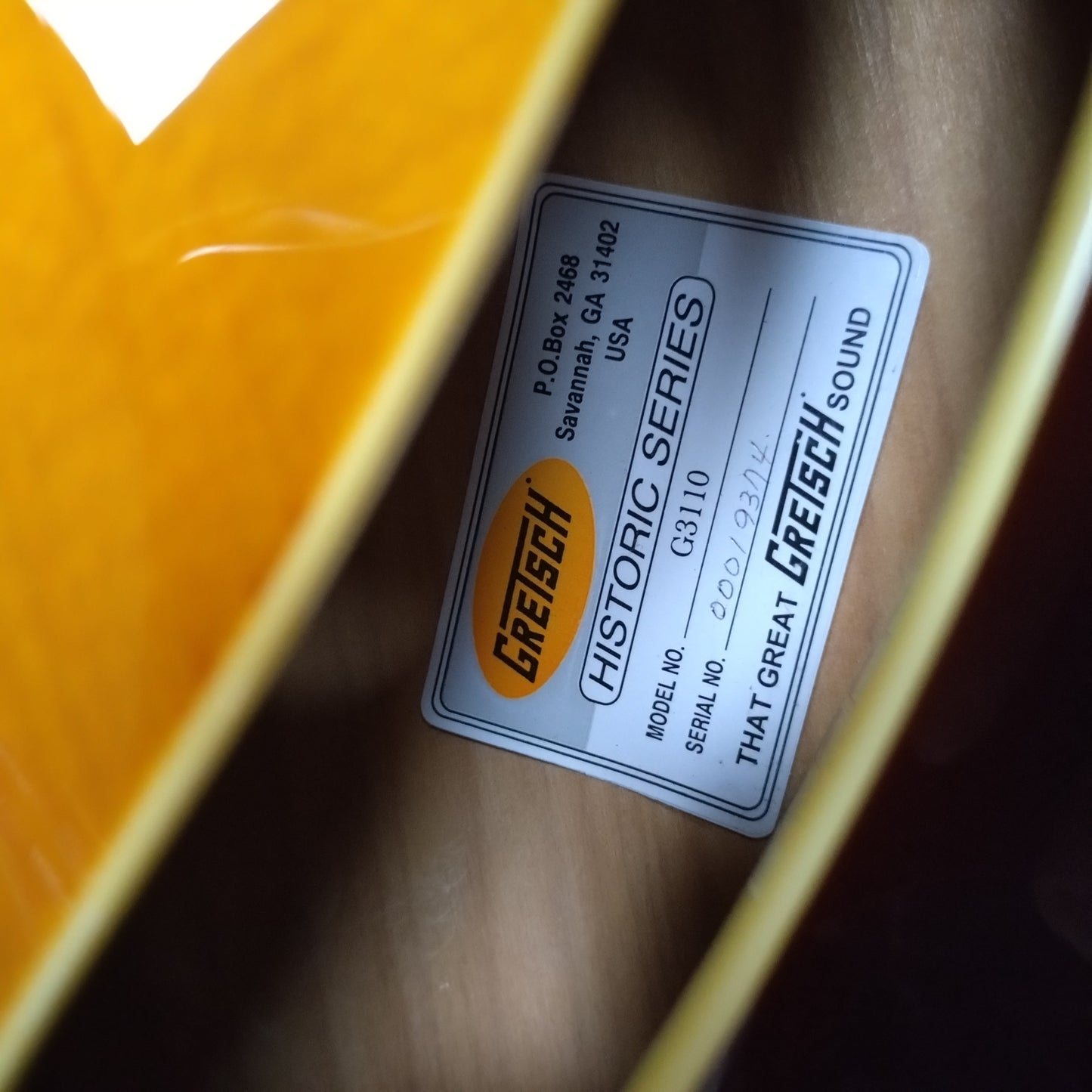 Gretsch G3110 Historic Synchromatic Archtop ~ Tobacco Sunburst [2000]