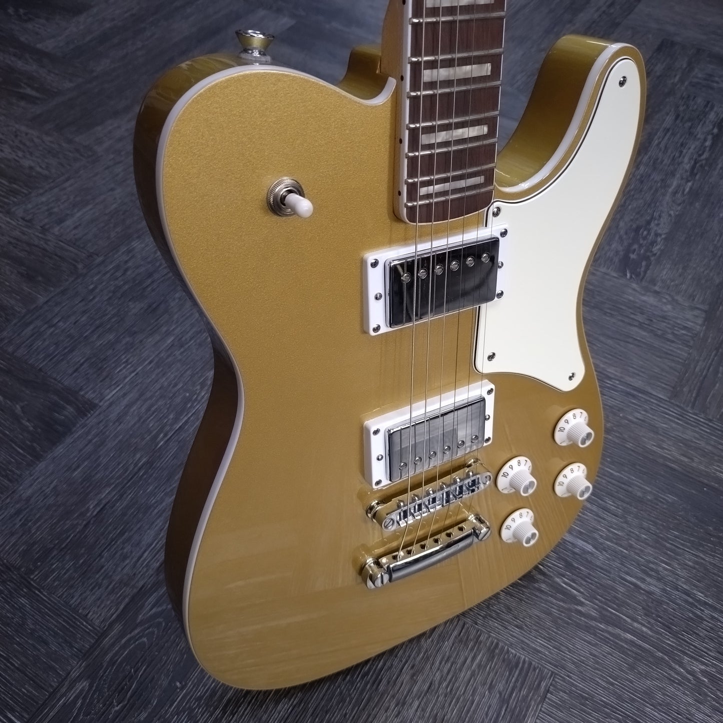 Squier Paranormal Troublemaker Telecaster Deluxe ~ Aztec Gold [2024]