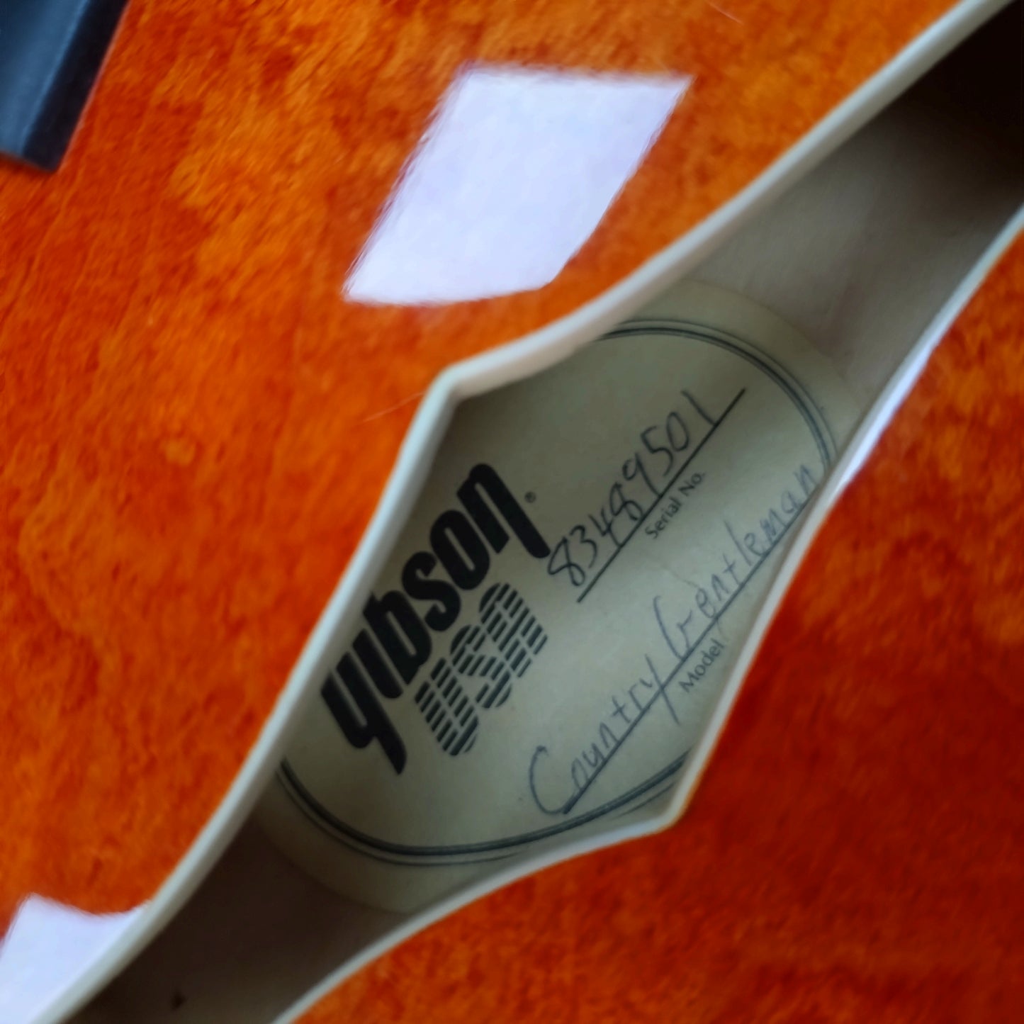 Gibson Chet Atkins Country Gentleman ~ Sunrise Orange [1989]