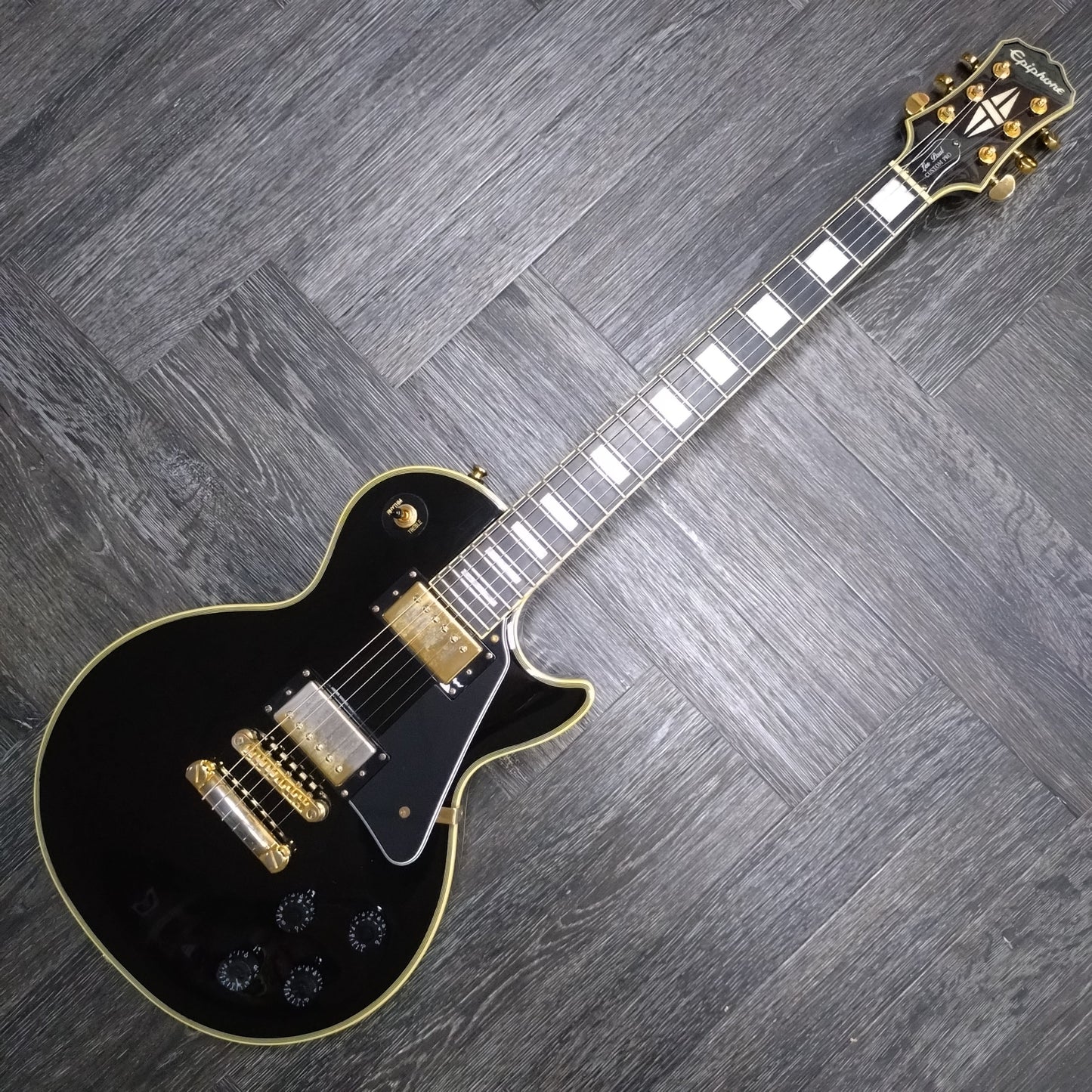 Epiphone Les Paul Custom Pro ~ Ebony [2018]
