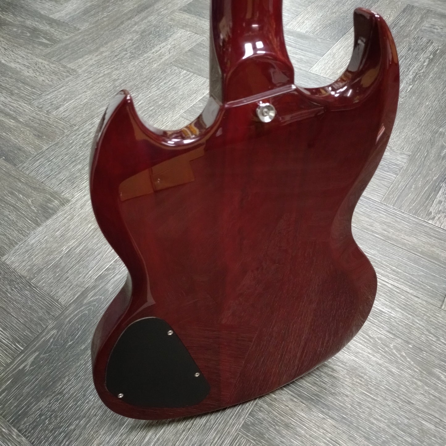 Vintage VS4 ReIssued Bass Guitar ~ Cherry Red [2021]