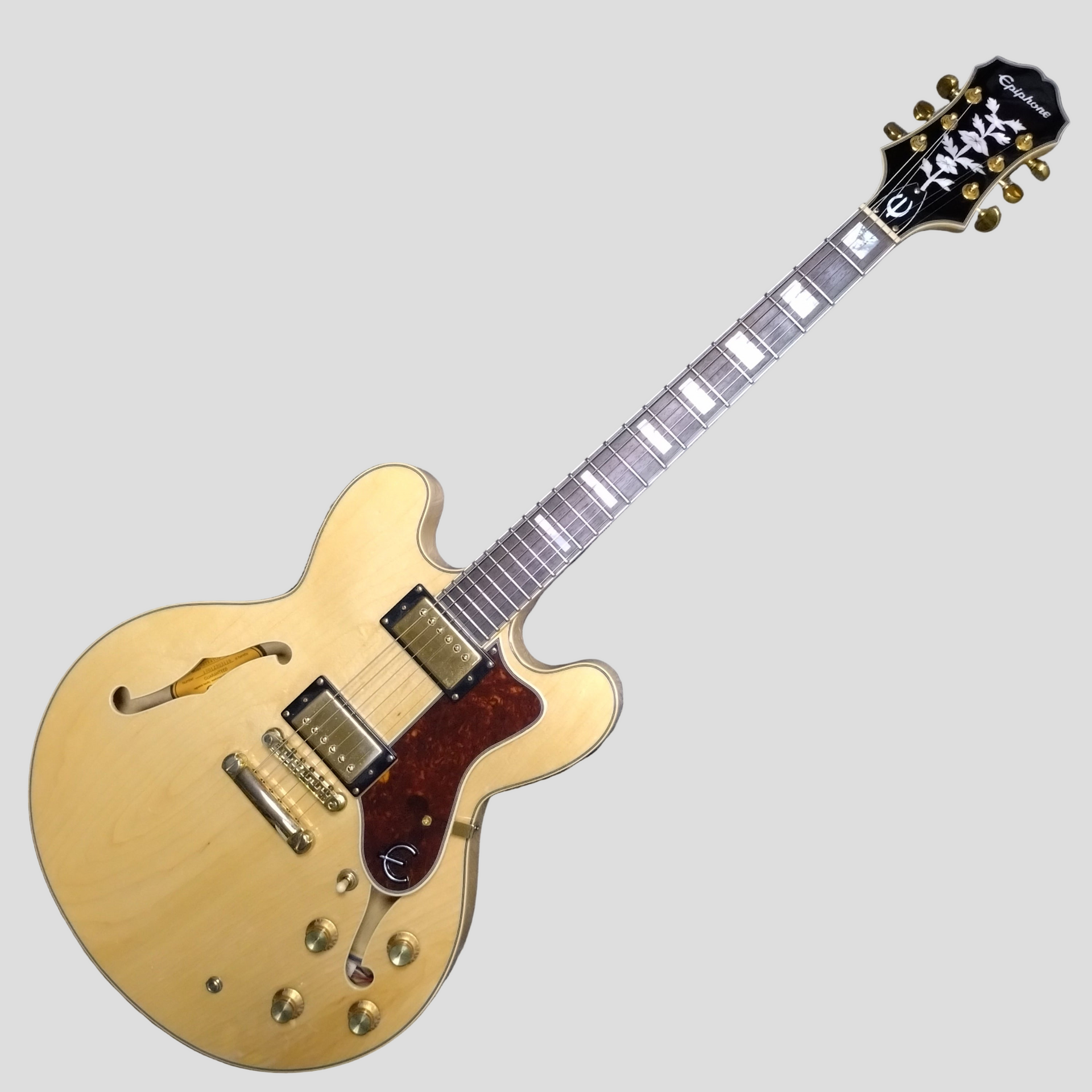 Epiphone SHERATON II Pro Natural 【改造あり】 Epiphone Sheraton II Pro ~ Natural [2017] – Joanie's Music