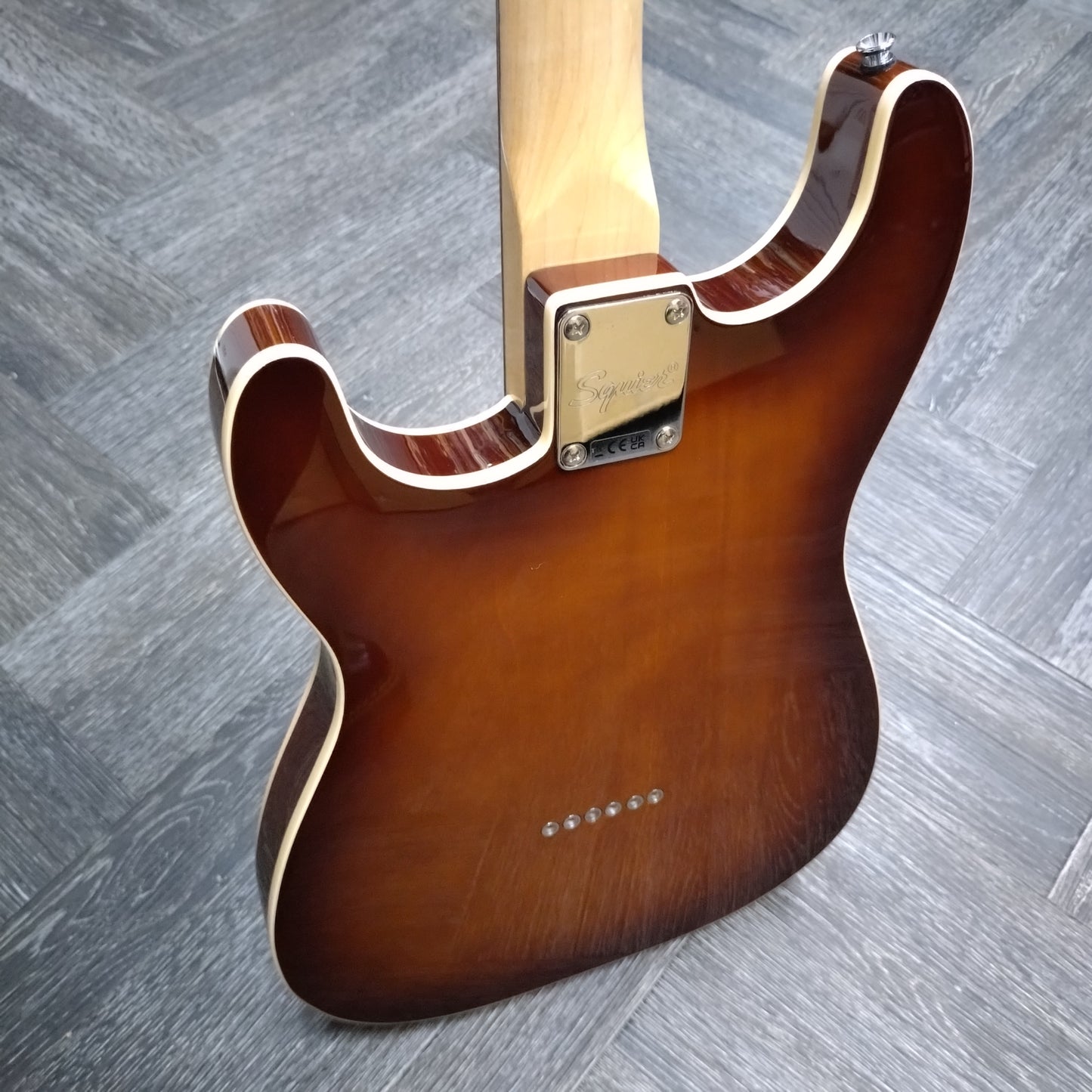 Squier Paranormal Custom Nashville Stratocaster ~ Chocolate 2-Colour Sunburst [2023]