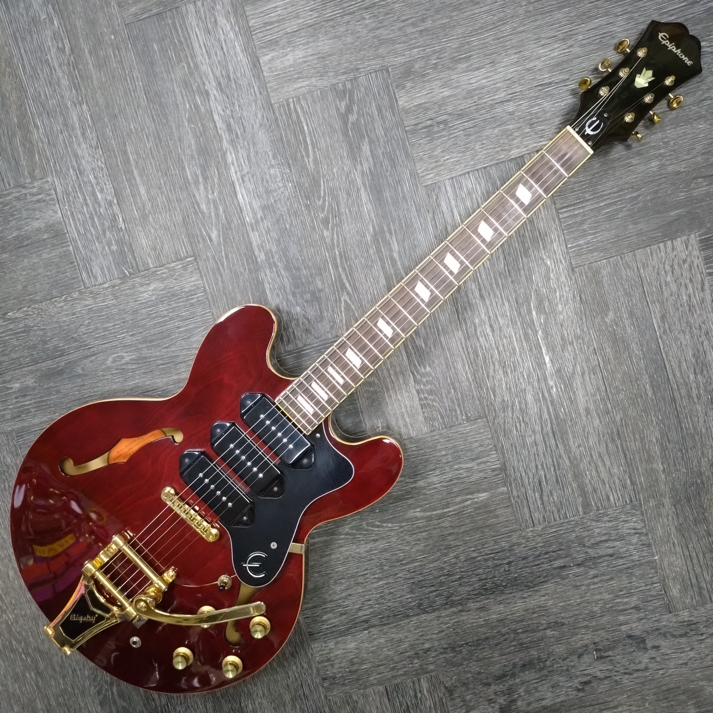 Epiphone Riviera Custom P-93 ~ Wine Red [2016] – Joanie's Music