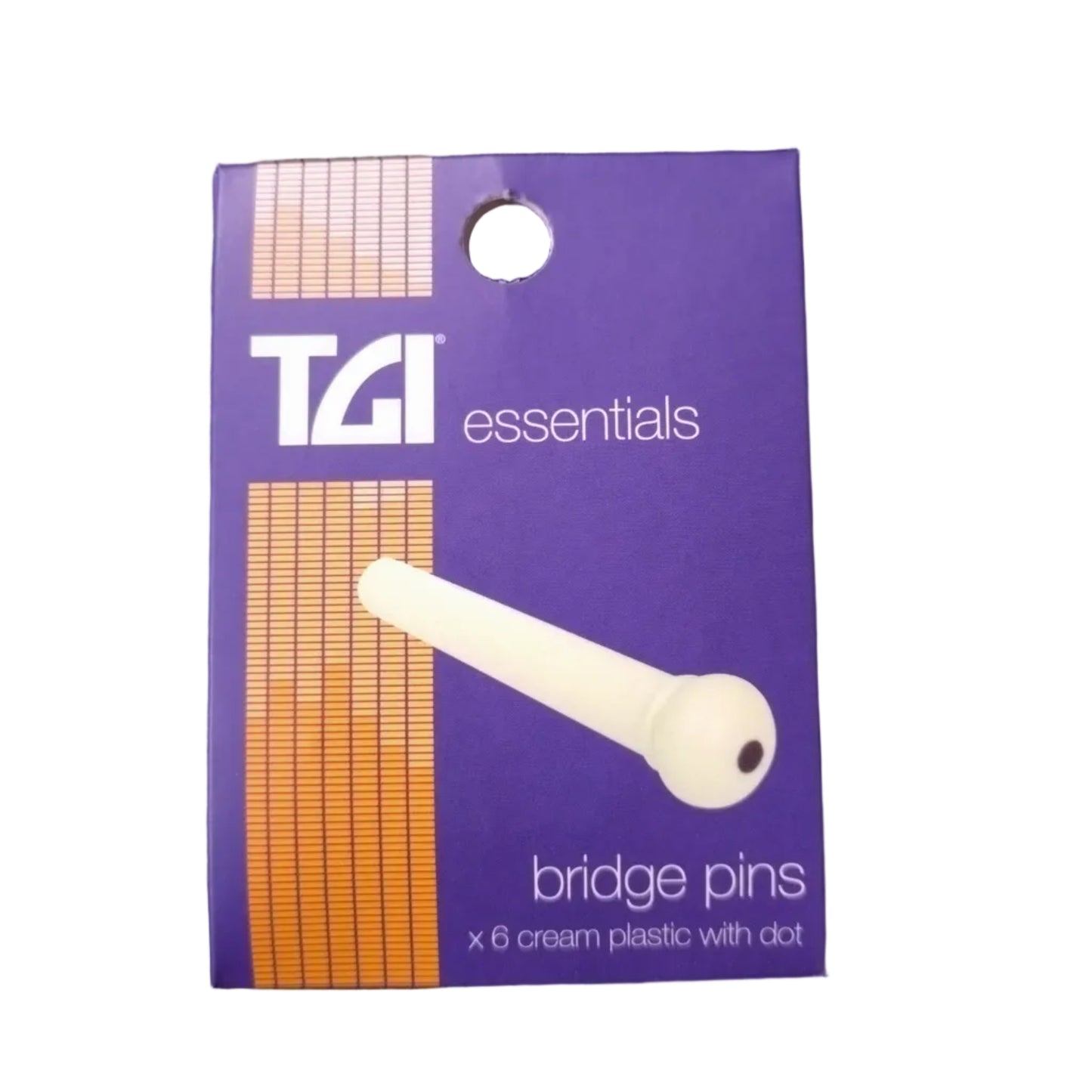 TGI Bridge Pins ~ Cream w/Dot