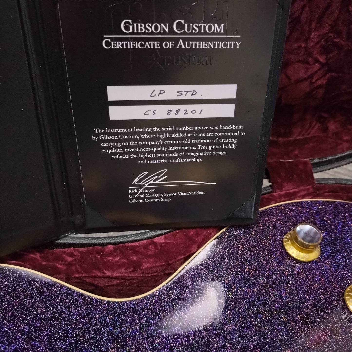 Gibson Custom Shop Les Paul Standard ~ Purple Sparkle [2008]