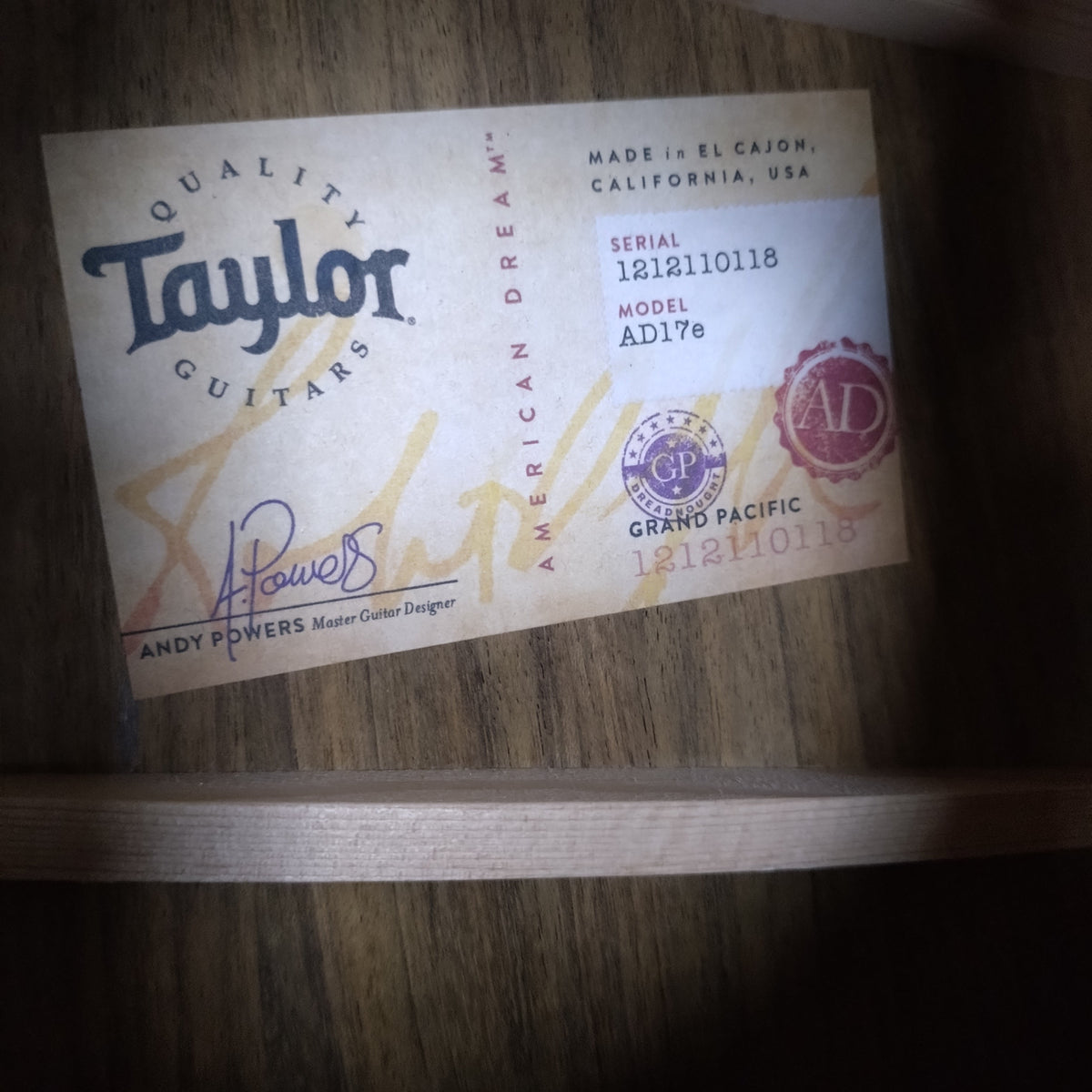 Taylor American Dream AD17e ~ Natural [2020]