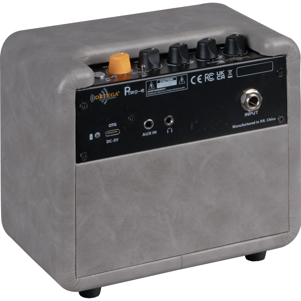 Ortega PTWO-E 12 Watt Bluetooth® Premium Marble Design Pocket Eectric Amp w/Built-in Effects