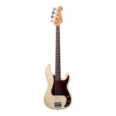 SX PB62+ Electric Bass ~ Vintage White